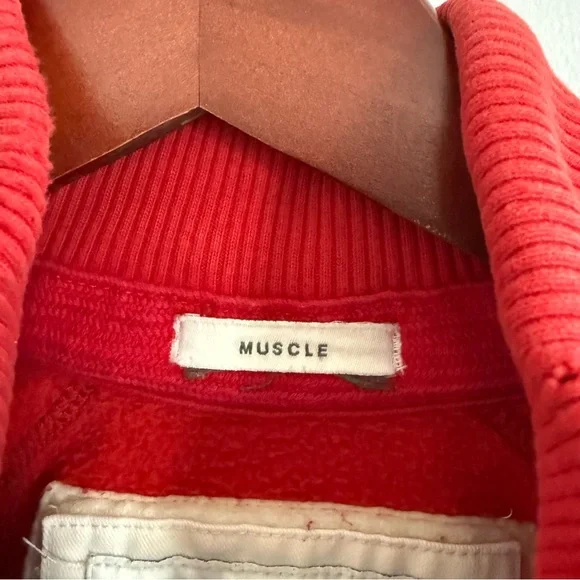 Abercrombie & Fitch Red Sweatshirt Jacket Logo Zip Up Men Size M - Picture 5 of 12